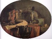 Jean Baptiste Simeon Chardin Military ceremonial instruments oil painting reproduction